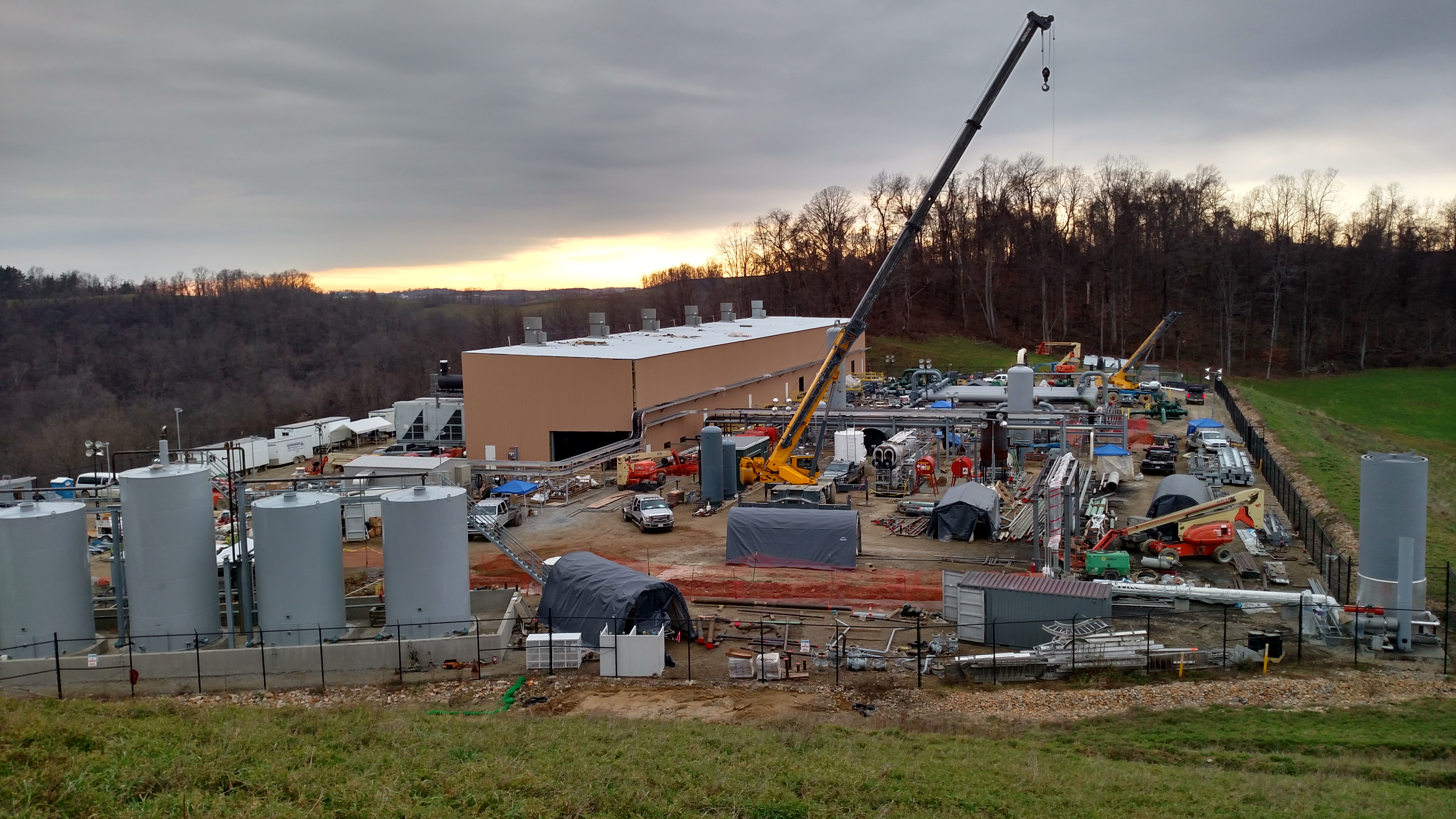 Roustabout Structural Steel Erection Tank Installation Concrete Foundations